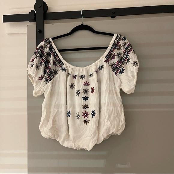 SOLD - Free People Aurura Embroidered Top - Picture 5 of 5